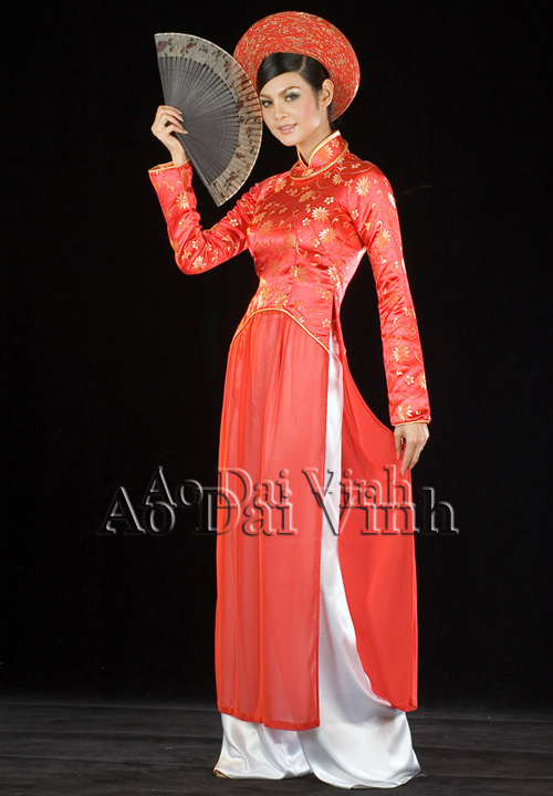 Ao Dai Vinh Custom Made Vietnamese Traditional Ao Dai